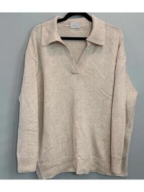 AllFenix Medium Collar Wool Pullover Sweater - Women Medium NWOT